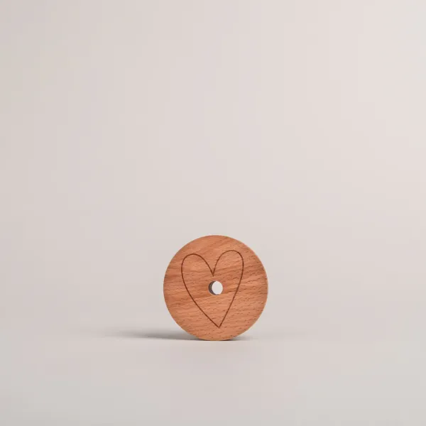 Deckel Herz für hohes Trinkglas von Eulenschnitt