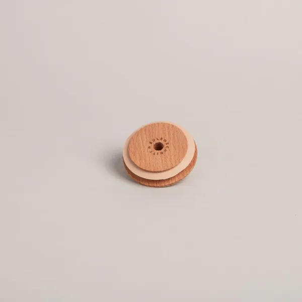 Deckel „Das Leben ist schön“ für hohes Trinkglas von Eulenschnitt