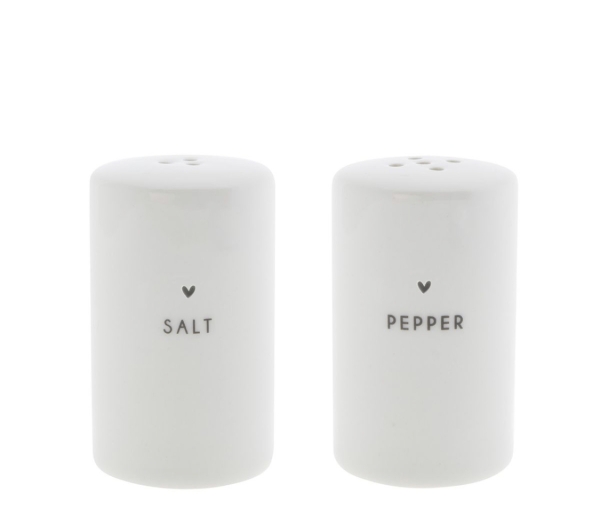 Salt & Pepper Shaker Set white