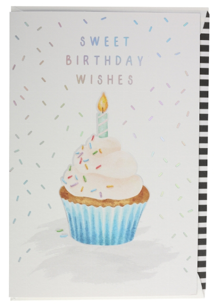Geburtstagskarte "Sweet Birthday wishes"