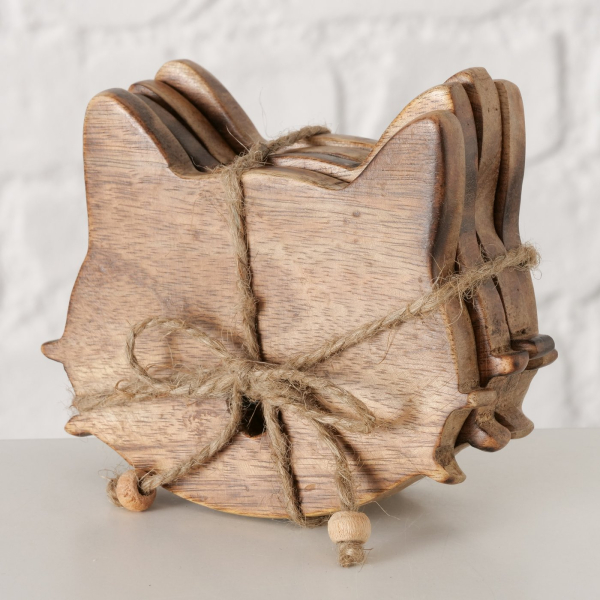 Untersetzer-Set "Cordula" in Katzenform