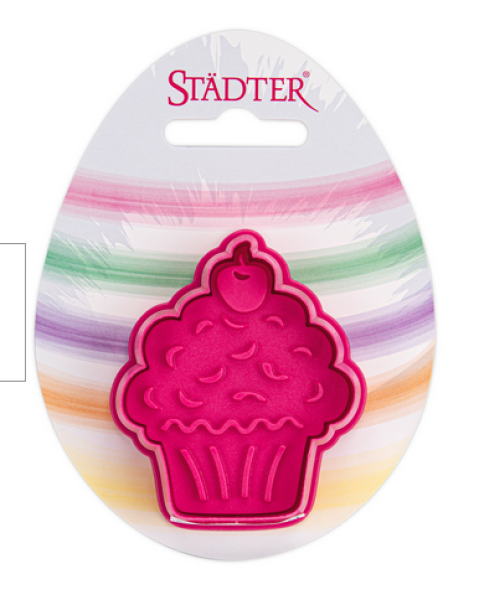 Muffin/Cupcake Embossing Cookie Cutter with Ejector