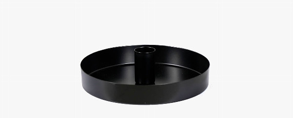 Kerzenschale "Hasbo" schwarz