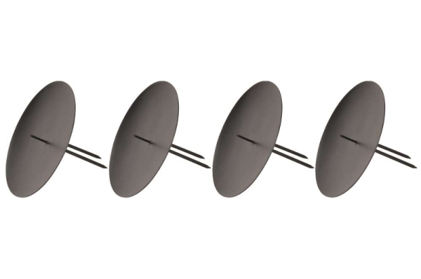Plug-in candle holders for pillar candles in a set