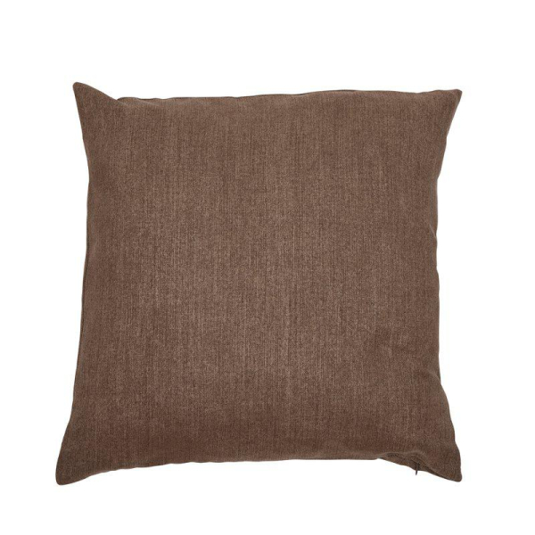 Plain Cushion Cover Brown – Timeless Polyester Pillowcase 48x48 cm
