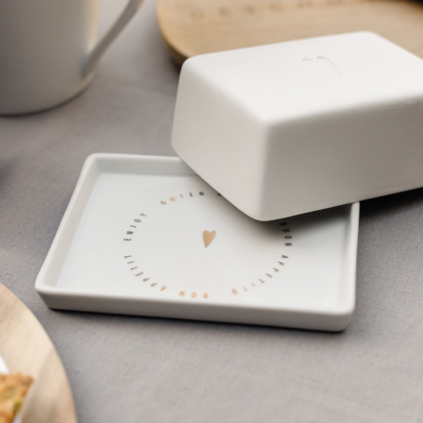 Small Butter Dish "Bon Appetit" by Räder