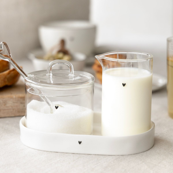 Zuckerdose aus Glas von Bastion Collections