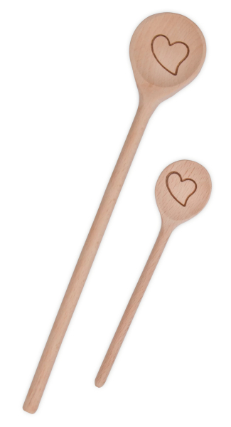 Cooking spoon "heart" in 2 sizes