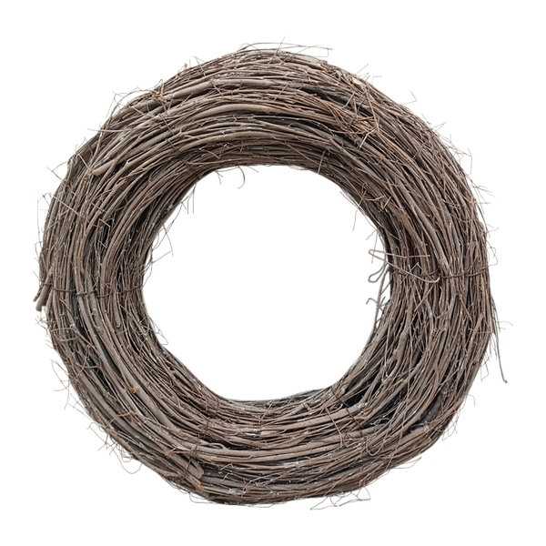 Weidenkranz Willow 35 cm – Naturbelassener Rattan-Kranz für Tür & Wanddekoration