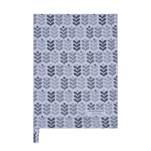 Krasilnikoff Tea Towel "Abstract Flowers"– Premium 100% Cotton Dish Cloth