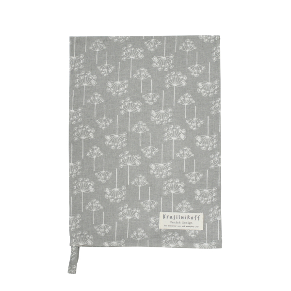 Krasilnikoff Tea Towel "Dill Flowers"– Premium 100% Cotton Dish Cloth