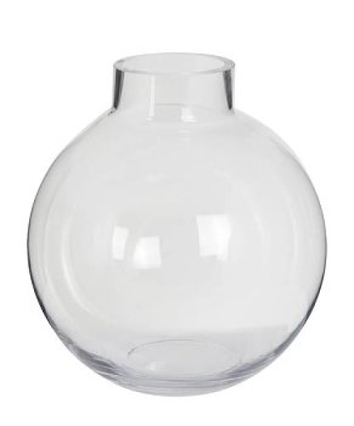 Kaheku Kugelvase Carana XXL – Imposante Klarglasvase für prachtvolle Sträuße (Ø 30 cm, H 32 cm)