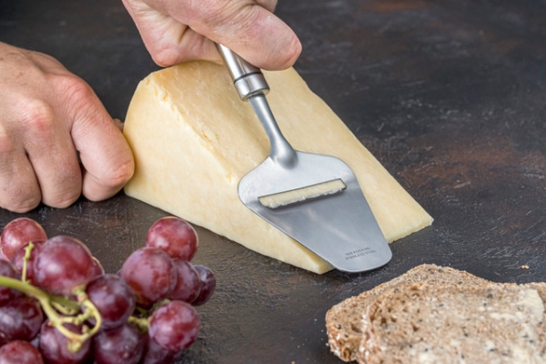 Stainless steel cheese slicer