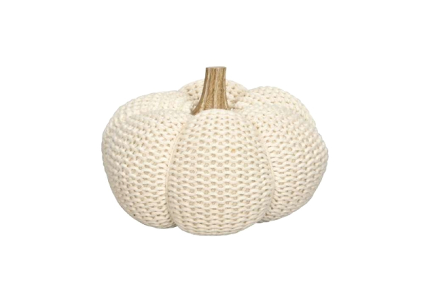 Kürbis gestrickt "Creme"
