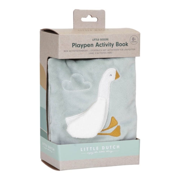 Fabric book for cot or playpen "Little Goose"