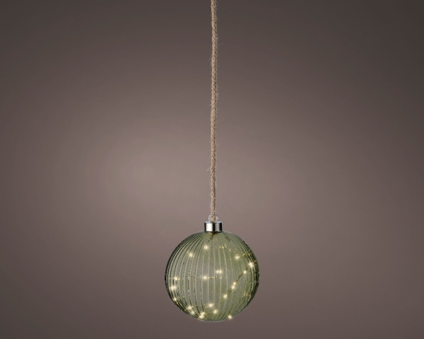 LED Kugel 14cm Grün