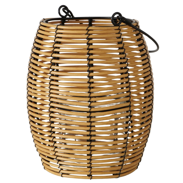 Weatherproof Arvid Lantern – Handcrafted Garden Hurricane Lamp Iron & Plastic 18 cm