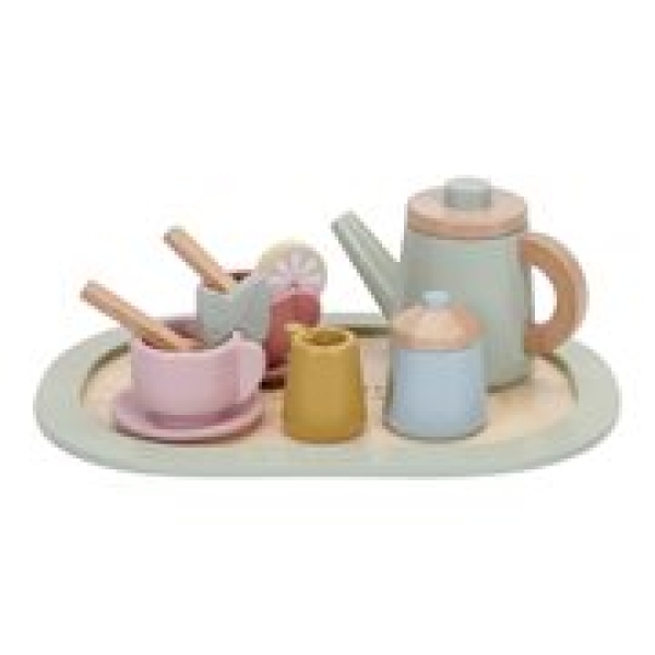 Wooden tea set