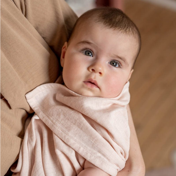 Muslin Cloth "Pure Soft Pink" by Little Dutch