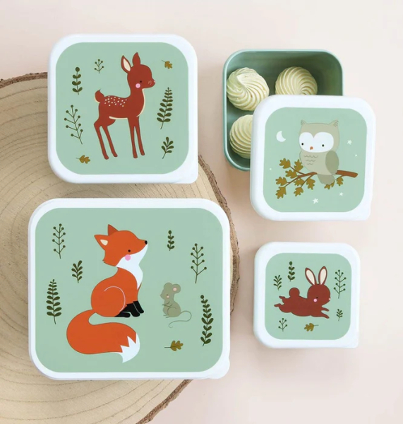 Lunch & Snack Box Set "Forest Friends"