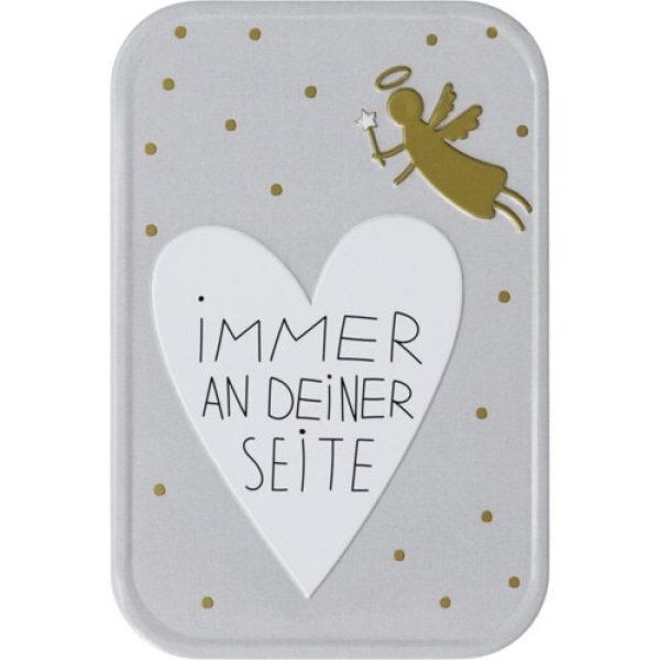 Magnet „Immer an deiner Seite“ | Dekorativer Kühlschrankmagnet mit Schutzengel-Motiv 8,9 × 5,9 cm