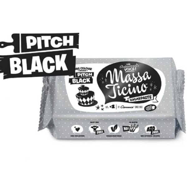 Massa Ticino 250g black gumpaste