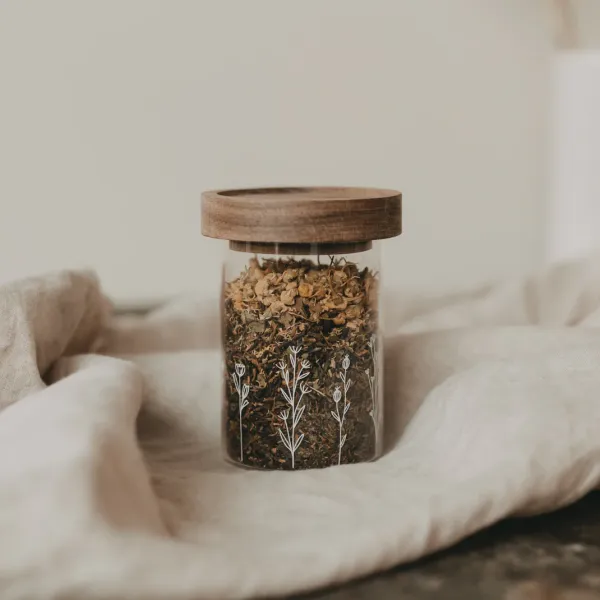 Mini Vorratsglas Blumenwiese von Eulenschnitt