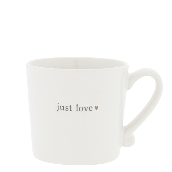Mug mit Henkel, Tasse "Just Love" von Bastion Collections