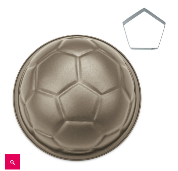 Motivbackform "Fußball"