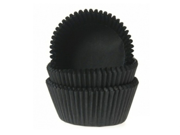 Muffinförmchen schwarz 48 Stück