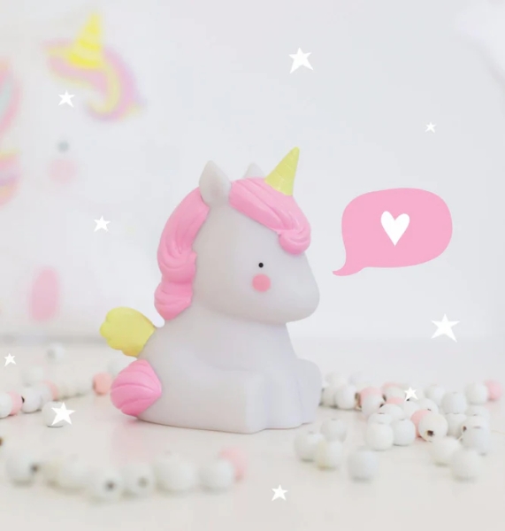 Night light unicorn gold