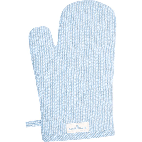 Oven Mitt, Grill Glove "Alicia" pale blue by Greengate