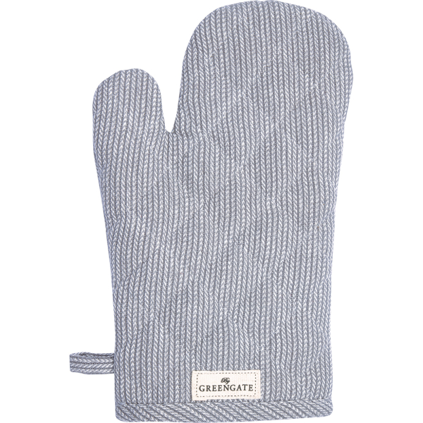 Oven Mitt, Grill Glove "Alicia" pale grey by Greengate
