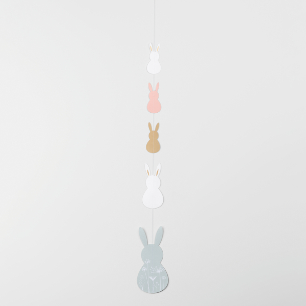 Osterhäschenkette, Osterdeko aus Papier von räder