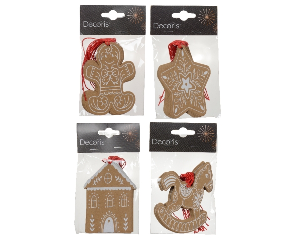 Geschenkanhänger aus Papier für Weihnachten