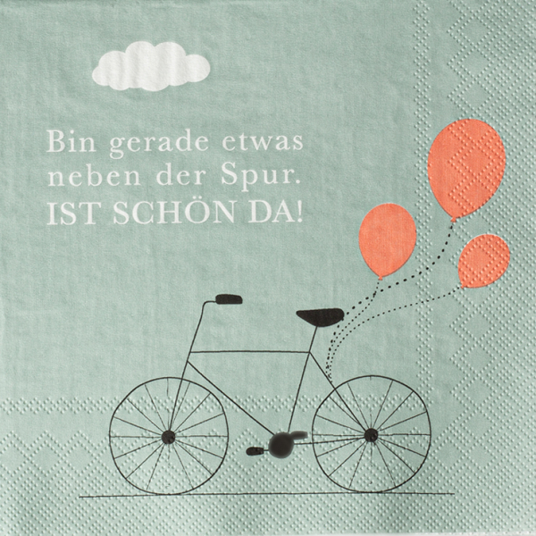 räder Lunch Napkins "Bin gerade etwas..." – 3-ply Paper Napkins (20 Pieces)