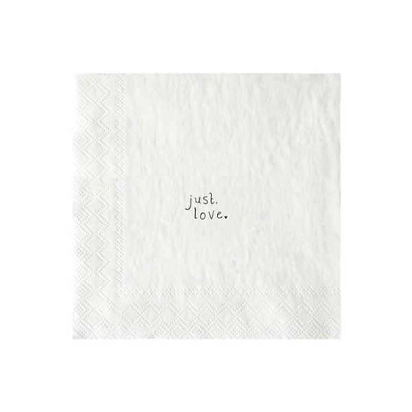 Bastion Collections Papierservietten „Little Bow Blue“ 20 Stk. – Cocktailservietten mit blauer Schleife (12,5x12,5 cm)