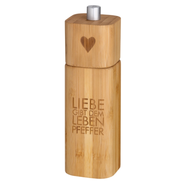 Pepper mill "Love gives life pepper" by Räder