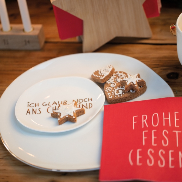 Weihnachtsteller "Ich glaub noch ans Christkind" von Räder