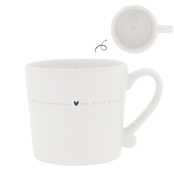 Mug mit Henkel, Tasse "Heart Line" von Bastion Collections