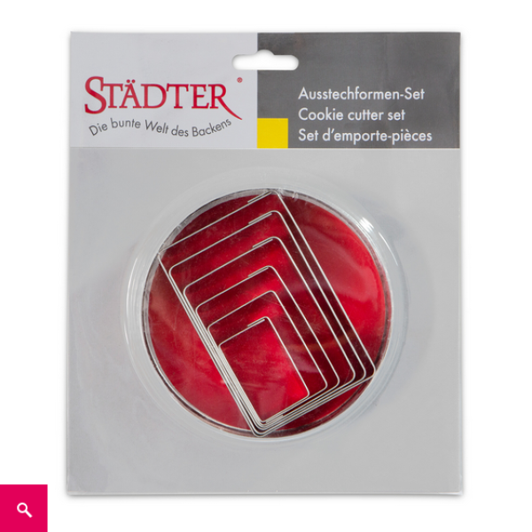 Cookie Cutter Set "Rectangles" by Städter