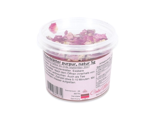 Rose petals purple