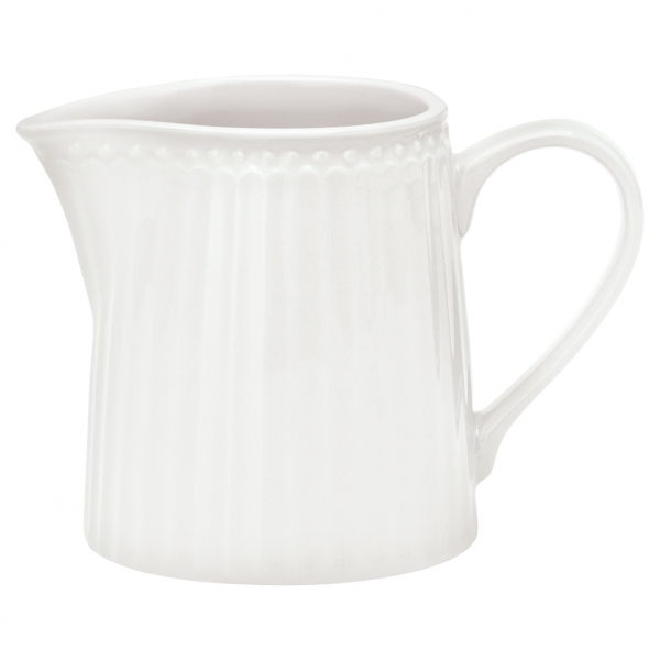 Milk jug "Alice white" by Greengate
