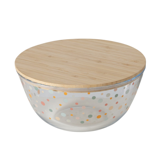 Large bowl "Lavina" with bamboo lid