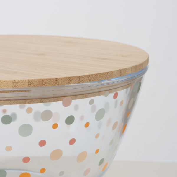 Large bowl "Lavina" with bamboo lid