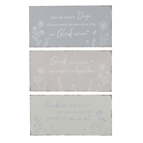 Schild "Sanela" in 3 Varianten zum Aufhängen