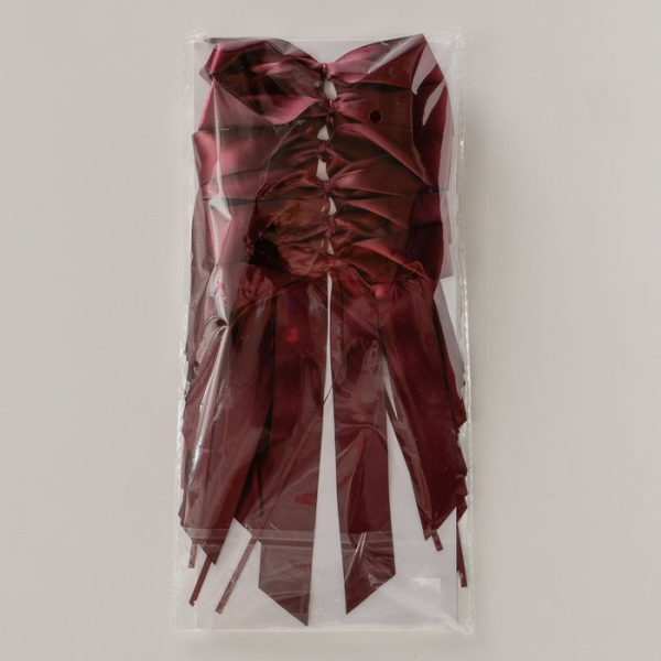 Satin-Schleifenset „Frederikke“ 12-teilig in Rot (20 cm) – Handgearbeitete Deko-Schleifen aus glänzendem Satinband zum Aufhängen für Weihnachtsbaum, Adventskranz, Kerzen & Geschenke
