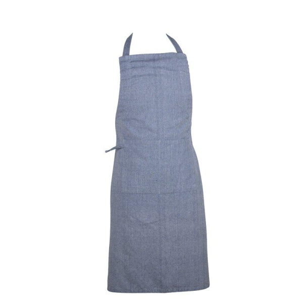 Fondaco Recycled Cotton Apron – Sustainable Kitchen Apron in Light Blue 63x90 cm