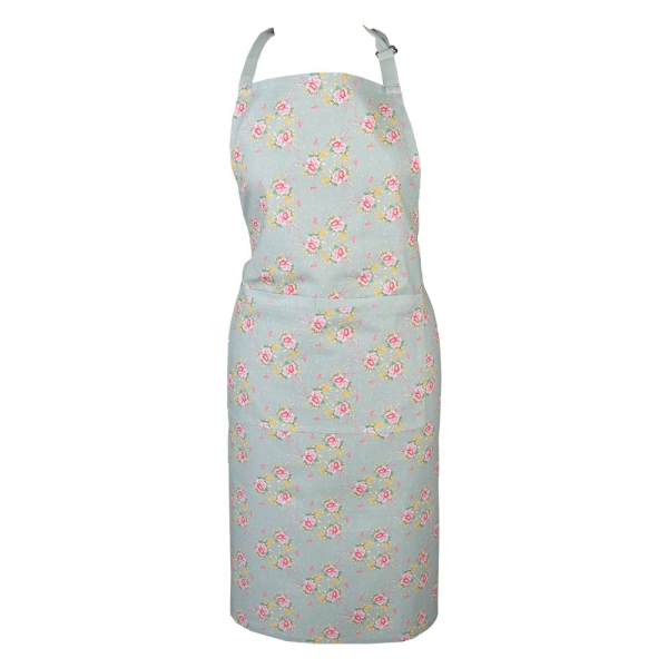Cooking apron blue "Flowers"