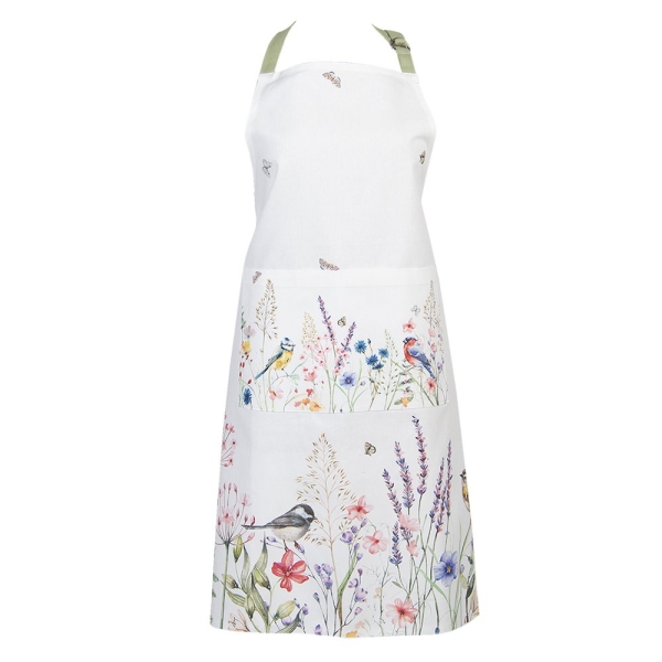 Cooking apron "Flowers and Birds"